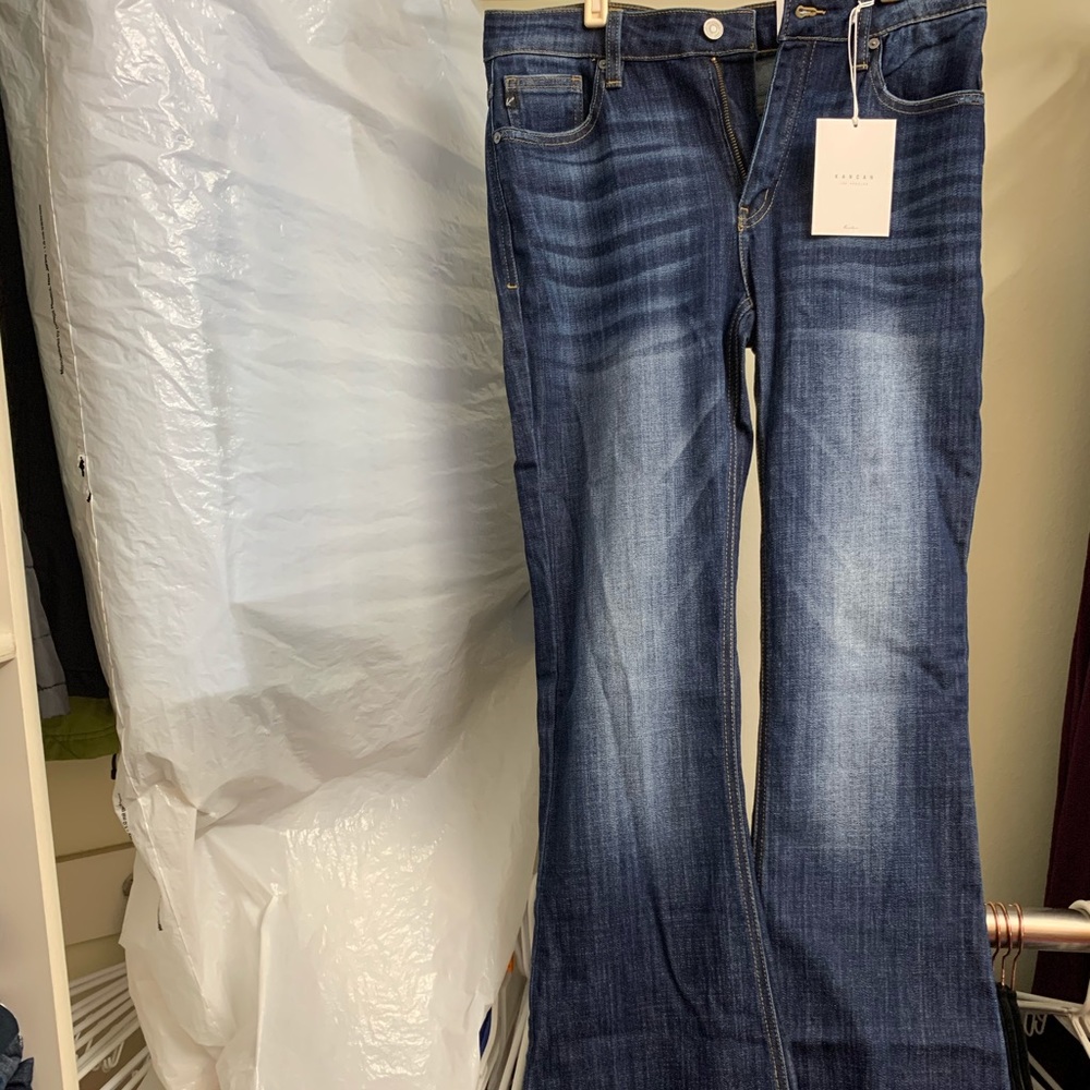 KanCans flare jeans medium wash sz 9/28